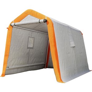 AMERLIFE Portable Storage Shelter, Heavy Duty Outdoor Shed with 2 Windows, Zipper Door - 1 of 4