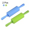 Unique Bargains Silicone Small Smooth Non-stick Heat-resistant Rolling Pins 2 Pcs - 3 of 4