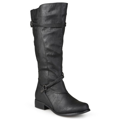 Journee Collection Extra Wide Calf Women's Harley Boot Black 7.5 : Target