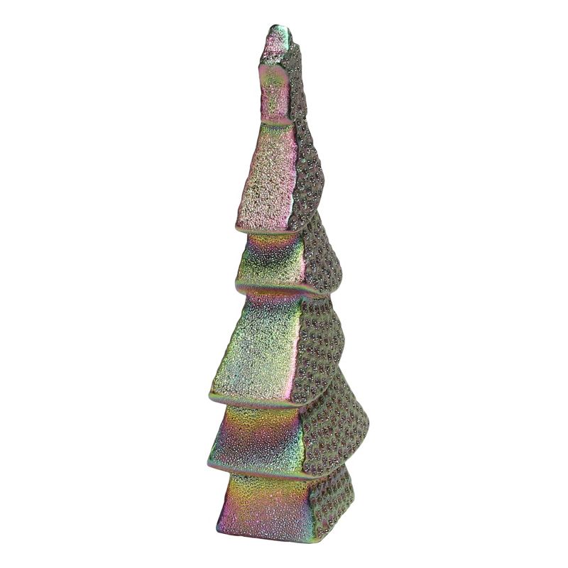 Northlight 7.25" Iridescent Rainbow Bohemian Christmas Tree Table Top Decoration, 2 of 4