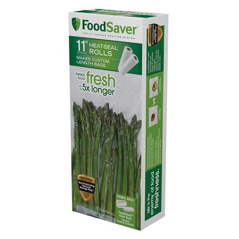 O2frepak 2 Pack 11" x 50' Rolls Food Saver Vacuum Sealer Freezer Bags Rolls 
