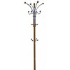 SEVOBAL Freestanding Coat Rack Chrome and Wood Design with Oak Finish for Stylish Entryway Storage, Brown, 19"*19"*73" - 3 of 4