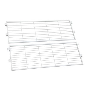 0.75" Set of 2 Extra Storage Shelf Deluxe Metal Extensions - Breighton Home - 1 of 4