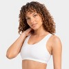Fruit of the Loom Women's Tank Style Cotton Sports Bra 4-Pack - 3 of 4