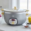 GreenLife Healthy Duo 6qt Slow Cooker with Wood Handle Quartz Gray - 2 of 4