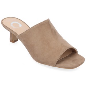 Journee Collection Womens Mercerr Slip On Open Toe Kitten Heel Pump - 1 of 4
