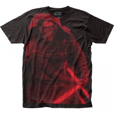 Mens Star Wars Kylo Ren Slash Large Subway Print T-Shirt