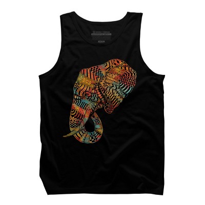 Men's Design By Humans Elephant (Majestic) By kase Tank Top