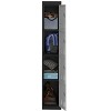 71" Tall Slim Metal Locker Cabinet with Hanging Rod and 2 Shelves, Heavy Duty Steel Storage for Employees, Office, School, Gym, Rust-Resistant - 3 of 4