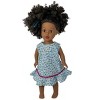 Doll Clothes Superstore Size 12 Matching Girl And Doll Blue Calico Flowers Dress - 2 of 4
