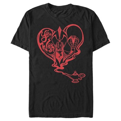 Men's Aladdin Jafar Valentine's Day You Wish T-shirt - Black - Large ...