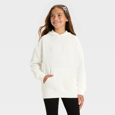 Girls' French Terry Oversized Pullover Sweatshirt - art class™