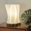 13.5" Flame Modern Bohemian Plant-Based PLA 3D Printed Dimmable LED Table Lamp White - JONATHAN Y - 4 of 4