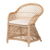 bali & pari Casilda Braided Rattan Arm Chair Natural - 3 of 4