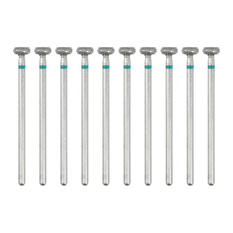 Unique Bargains Emery Nail Drill Bits Set for Acrylic Nails 3/32 Inch Nail Art Tools 44.1mm Length Green 10 Pcs, 1 of 7