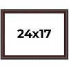 PosterPalooza | Linear Brown Picture Frame - UV Acrylic, Backing Board, Hanging Hardware Included - 2 of 4