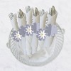 Big Dot of Happiness Purple Daisy Flowers - Floral Party Paper Napkin Holder - Napkin Rings - Set of 24 - 3 of 4