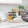 AuldHome Design Wood Beaded Lazy Susan Organizer; Decorative Rustic Boho Style Turntable for Dining and Pantry Storage - 4 of 4