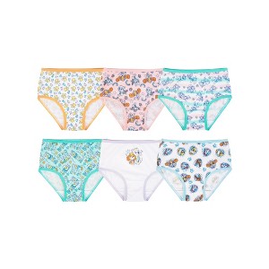 Paw Patrol Toddler Girls Briefs 6-Pack – 100% Cotton Underwear Set for Toddlers – Soft & Colorful Character Panties - 1 of 4