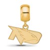 Black Bow Jewelry 14k Yellow Gold Plated Sterling Silver North Dakota Fighting Hawks NCAA Bead Charm - 3 of 4