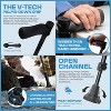 Hachikiko Maximum Grip Walking Cane for Seniors-Stable Anti-Slip Walking Aid with V-TECH Handgrip, Crossbow Design & All-Terrain Tip - 3 of 4