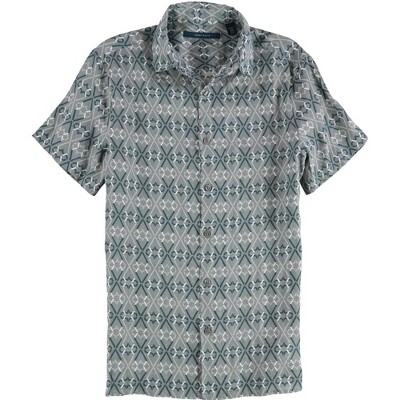 Perry Ellis Mens Multi Patterned Button Up Shirt