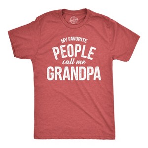 Mens My Favorite People Call Me Grandpa T Shirt Funny Fathers Day Tee For Guys - Crazy Dog Men's T Shirt - 1 of 4