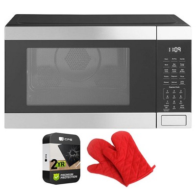GE 3-in-1 Microwave Oven 1,050 Watts 1.0 Cu. Ft with 2 Year Warranty & Oven Mitt