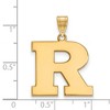 Black Bow Jewelry 10k Yellow Gold Rutgers Scarlet Knights NCAA Large Pendant - 2 of 3