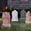 4pk 16.73" Tombstones Halloween Decorative Prop Brick Toned - Hyde and EEK! Boutique™ - 2 of 4
