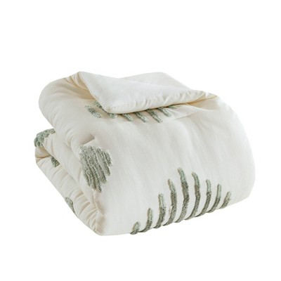 Ivory King Cotton Blend Chenille Comforter Set