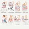 Kinder King 8 in 1 Baby High Chair, Coverts to Dining Booster Seat, Removable Tray & Double Seat Cover, Easy to Wipe - 3 of 4