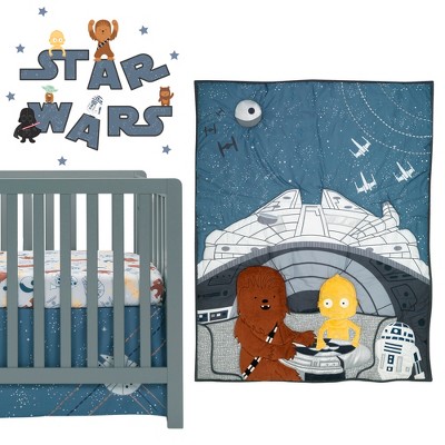 Lambs Ivy Star Wars Signature Millennium Falcon 4 piece Baby Crib Bedding Set Target