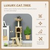 Angel Sar 45.75" Indoor Cat Tree Tower with Condos & Scratching Posts, Multi-Level Kitty Playground with Plush Beds, Platforms & Scratchboard - 4 of 4