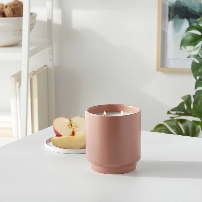 14oz Matte Ceramic Candle Red Bamboo &#38; Apple Red - Project 62&#8482;, 3 of 6