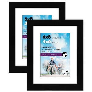 Americanflat Picture Frame with tempered shatter-resistant glass - Available in a variety of sizes and styles - 1 of 4
