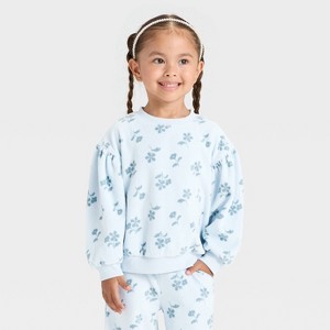 Toddler Girls' Velour Sweatshirt - Cat & Jack™ - 1 of 3