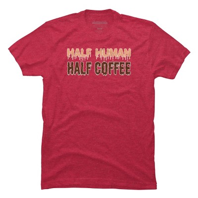 Men's Design By Humans Funny Halloween Costume For Coffee Addicts By TeeShirtMadness T-Shirt