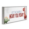 Stupell Industries Hear You Roar Dinosaurs, 30" x 13" - 3 of 4