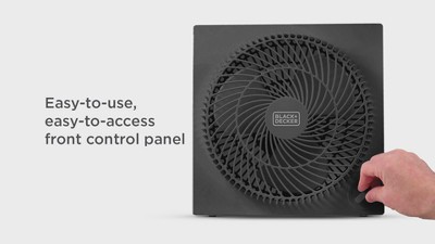 BLACK+DECKER BLACK+DECKER Portable 9 Inch Box Fan, 3 Speed Settings & Self Standing