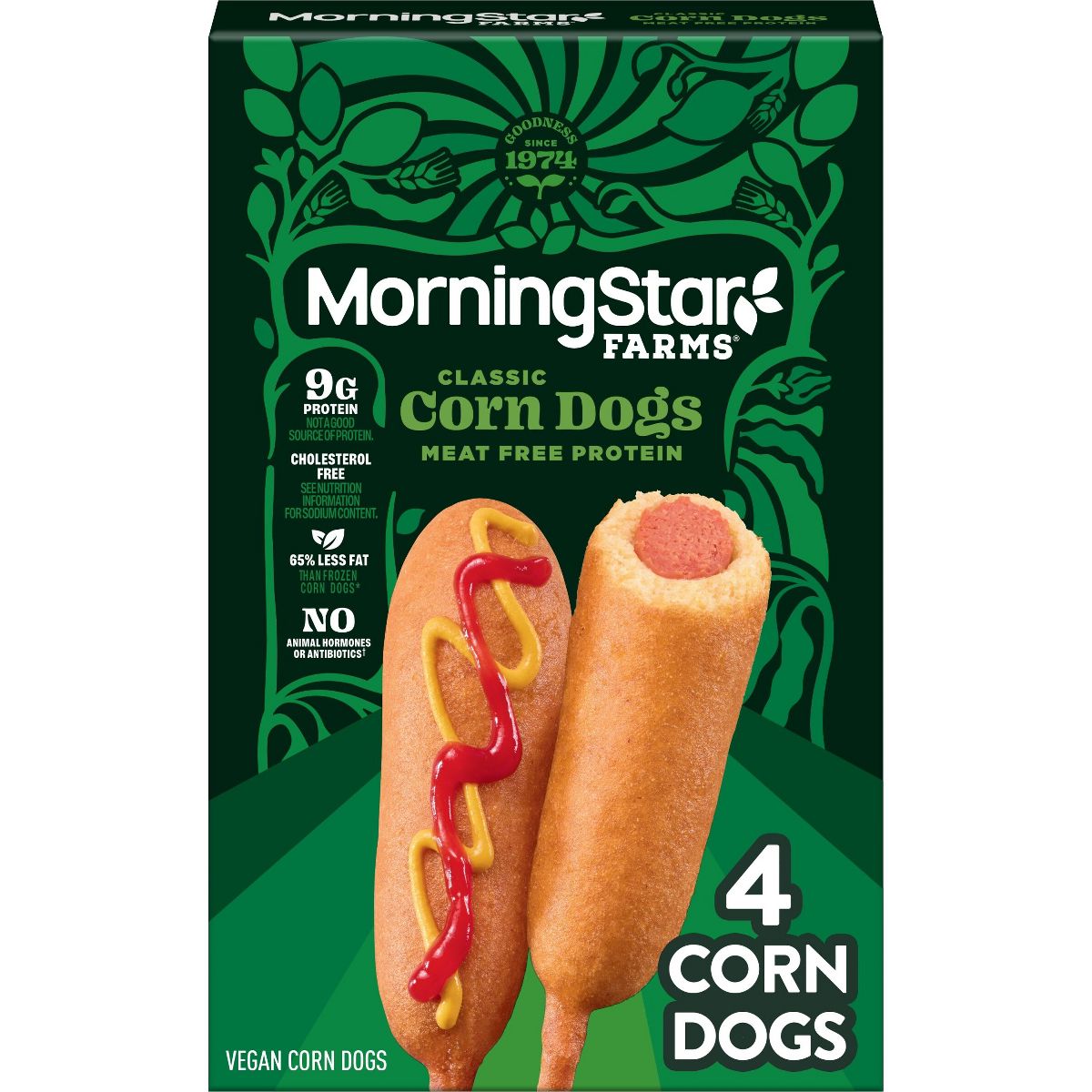 MorningStar Farms Frozen Plant-Based Vegan Corn Dogs Original - 10oz/4ct