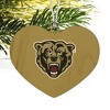 Kutztown Secondary Logo Heart Love Wood Christmas Tree Holiday Ornament - 2 of 3