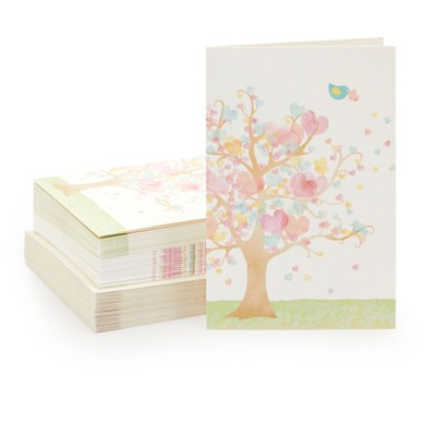 Pipilo Press 36 Pack All Occasion Greeting Cards with Envelopes, Love Tree Notecards (4 x 6 In)