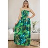 HAPPY BAY Women's Tube Dress Maxi Casual Dress Large-X-Large Regal Leaves - 3 of 4