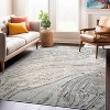 World Rug Gallery Marble Swirl Distressed Area Rug - Low-Pile Rug for Living Room, Bedroom, or Play Area - Easy to Clean, Kid & Pet Friendly - 2 of 4