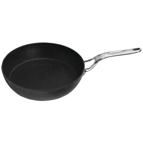 The Rock By Starfrit 8 Aluminum Fry Pan With Stainless Steel Handle Black  : Target
