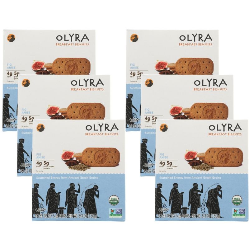 Olyra Fig Anise Breakfast Biscuits - Case of 6/5.3 oz, 1 of 8