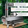 Pizza Oven Outdoor, 12inch Semi-Automatic Rotatable Pizza Ovens, Portable Stainless Steel Wood Fired Pizza Oven Pizza Maker with Built-in Thermometer - 4 of 4