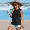 Women's Round Neck Eyelet Jersey Tank Top - Cupshe - 3 of 4