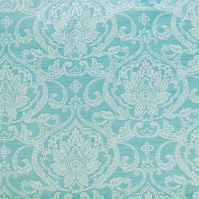 Raindrop Blue Polyester Light-Filtering Grommet Curtain Panel Set, 52" x 96"